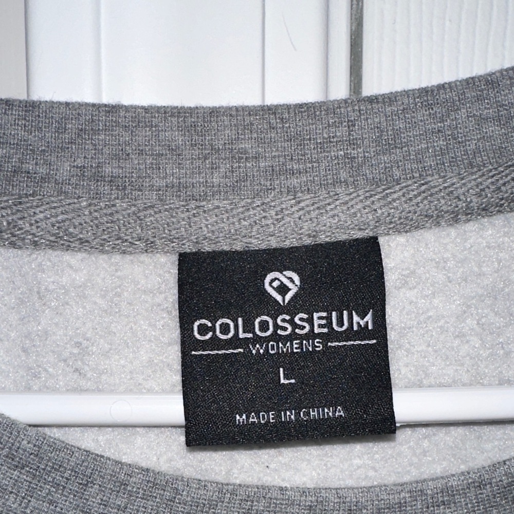Colosseum Gray Sweatshirt with Red Logo - Picture 4 of 5
